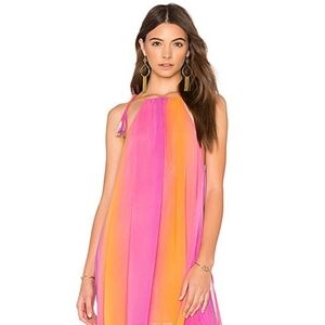 Show Me Your MuMu Pink and Orange Maxi Dress